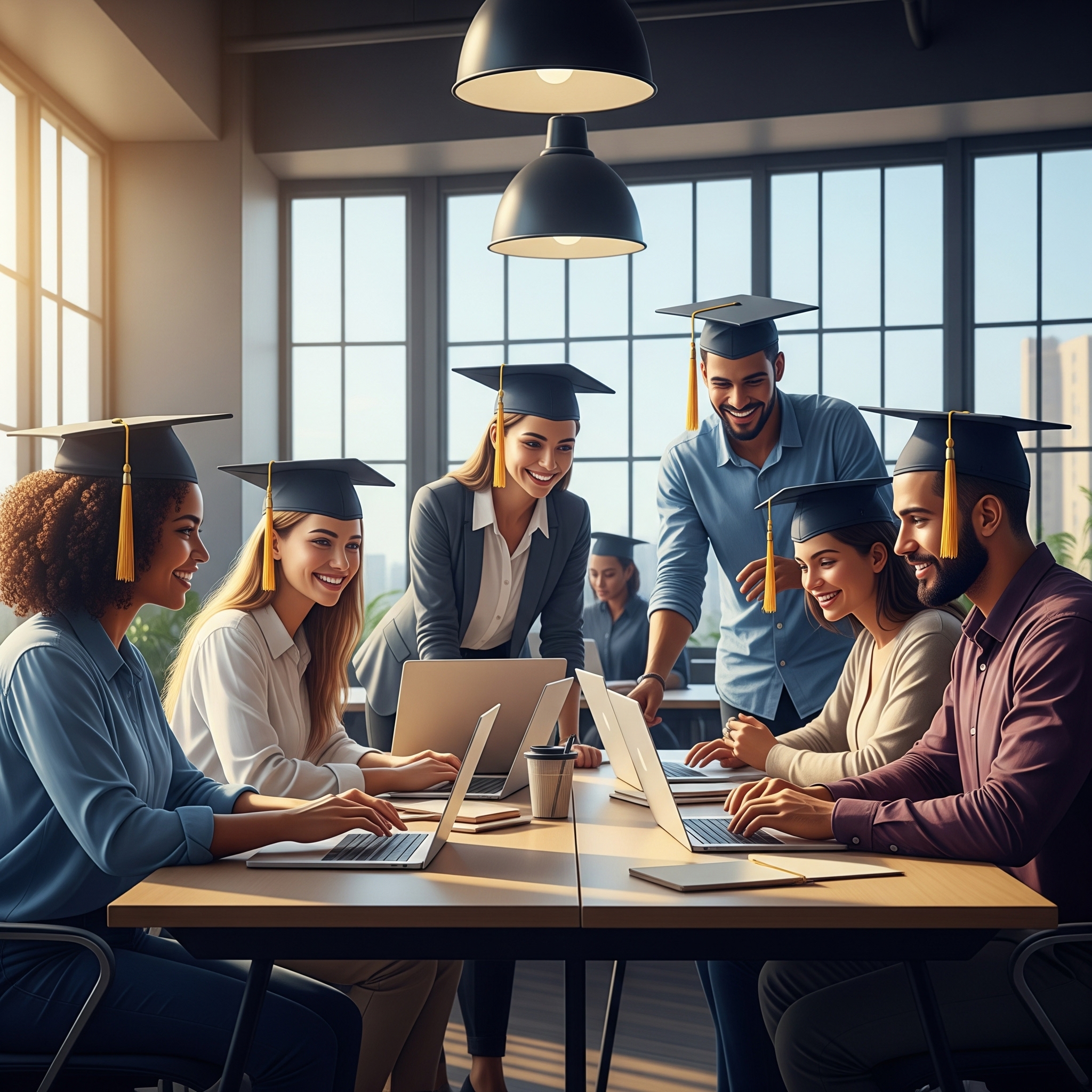 Students transitioning from campus to corporate career in data science